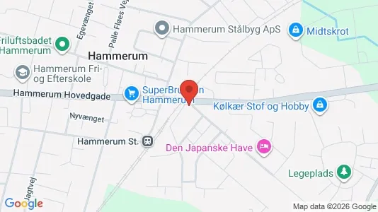 Boligudlejningsejendomme til salg i Herning - kort over placeringen