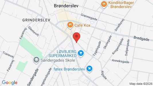 Erhvervslejemål til salg i Brønderslev - Foto fra Google Street View