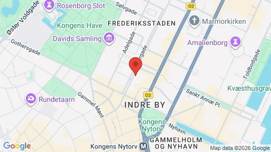Kontorlokaler til leje i København K - kort over placeringen