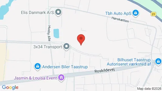 Erhvervslejemål til leje i Taastrup - Foto fra Google Street View