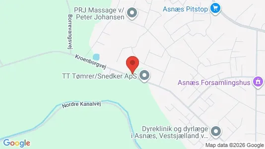 Erhvervsgrunde til salg i Asnæs - kort over placeringen