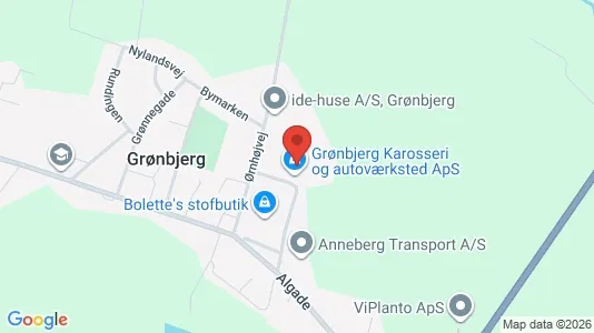 Lagerlokaler til leje i Spjald - kort over placeringen