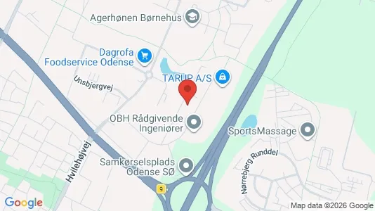 Kontorlokaler til leje i Odense SØ - Foto fra Google Street View