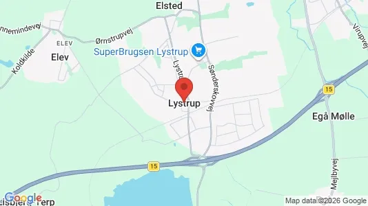 Erhvervslejemål til leje i Lystrup - Foto fra Google Street View