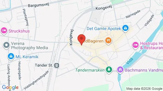 Boligudlejningsejendomme til salg i Tønder - kort over placeringen