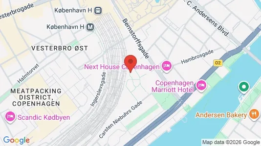 Kliniklokaler til leje i Vesterbro - kort over placeringen