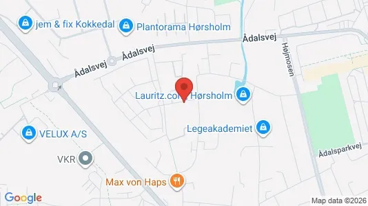 Erhvervslejemål til salg i Hørsholm - kort over placeringen