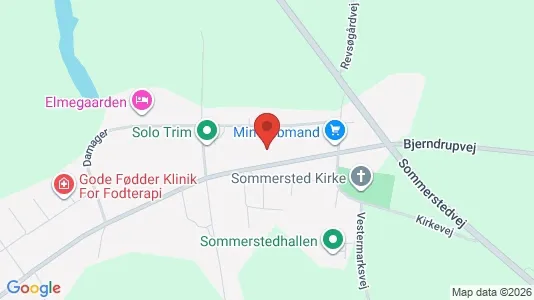 Kliniklokaler til salg i Sommersted - kort over placeringen