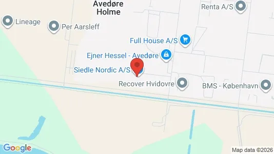 Kontorhoteller til leje i Hvidovre - kort over placeringen