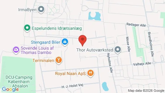 Kontorhoteller til leje i Rødovre - kort over placeringen