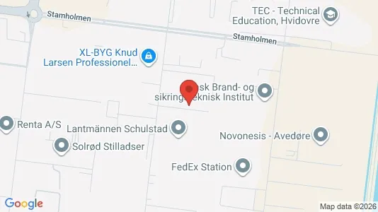 Lagerlokaler til leje i Hvidovre - kort over placeringen