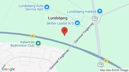 Lagerlokaler til salg i Aabenraa - kort over placeringen