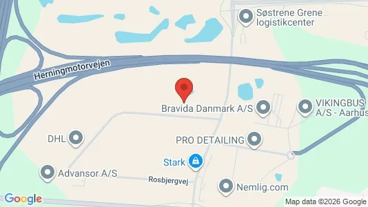 Lagerlokaler til leje i Brabrand - Foto fra Google Street View