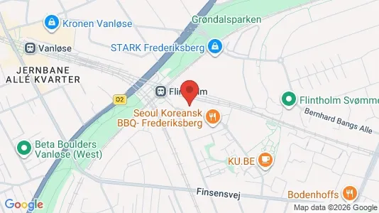 Kontorlokaler til leje i Frederiksberg - kort over placeringen