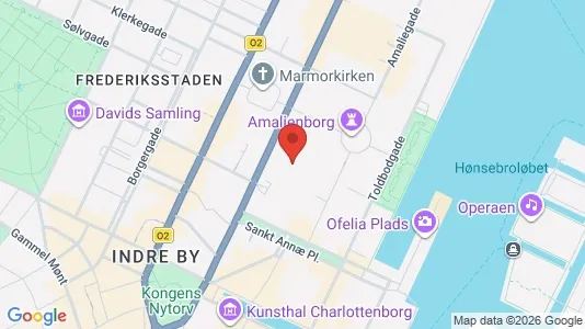 Kontorlokaler til leje i København K - kort over placeringen
