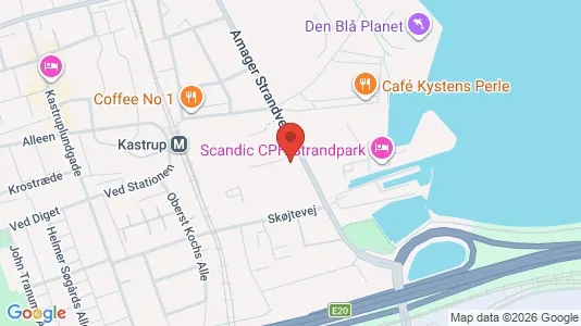 Kontorlokaler til leje i Kastrup - kort over placeringen