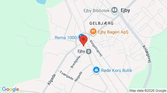 Kontorlokaler til leje i Ejby - kort over placeringen
