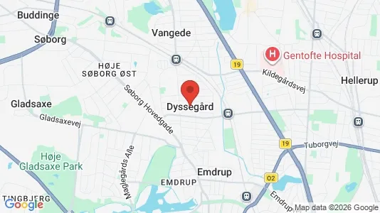 Butikslokaler til leje i Dyssegård - Foto fra Google Street View