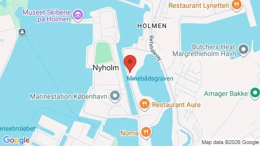 Showrooms til leje i København K - kort over placeringen