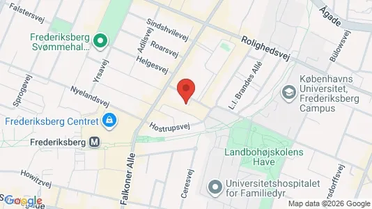 Kontorlokaler til leje i Frederiksberg C - kort over placeringen