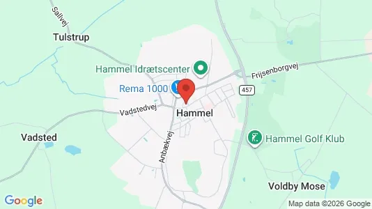 Butikslokaler til leje i Hammel - Foto fra Google Street View