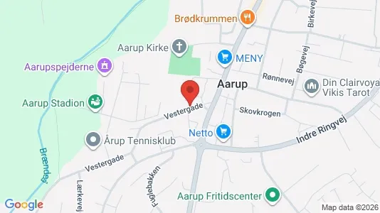 Erhvervsgrunde til salg i Aarup - Foto fra Google Street View