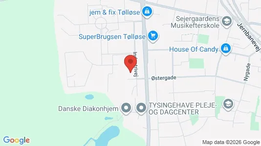 Erhvervslejemål til salg i Tølløse - kort over placeringen