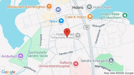 Boligudlejningsejendomme til salg i Hobro - kort over placeringen