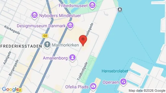 Kontorlokaler til salg i København K - kort over placeringen