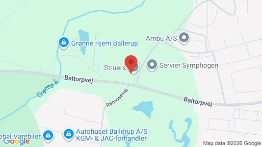 Erhvervslejemål til salg i Ballerup - kort over placeringen