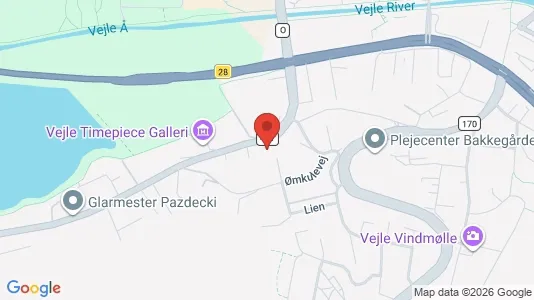 Erhvervsgrunde til salg i Vejle Centrum - kort over placeringen