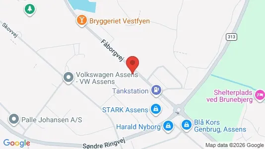 Erhvervslejemål til salg i Assens - Foto fra Google Street View