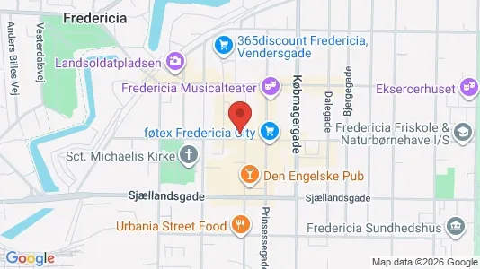 Kontorlokaler til leje i Fredericia - Foto fra Google Street View