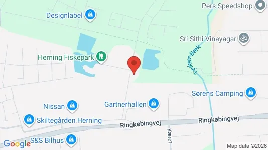 Erhvervsgrunde til salg i Herning - kort over placeringen