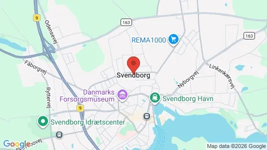 Butikslokaler til salg i Svendborg - Foto fra Google Street View