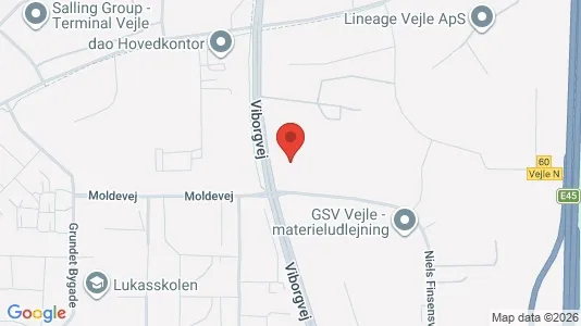 Kontorlokaler til leje i Vejle Centrum - Foto fra Google Street View