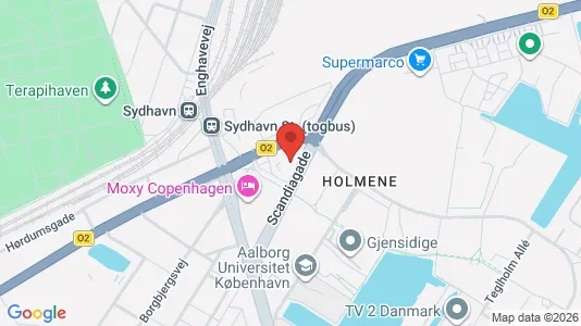 Kontorlokaler til leje i København SV - kort over placeringen