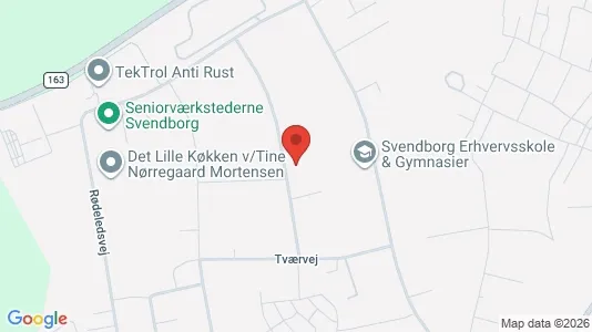 Kontorlokaler til salg i Svendborg - kort over placeringen