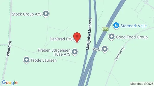 Kontorlokaler til leje i Vejle Centrum - Foto fra Google Street View