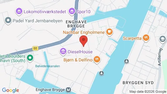Kontorlokaler til leje i København SV - kort over placeringen
