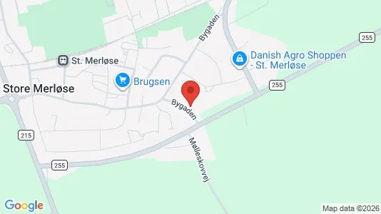 Boligudlejningsejendomme til salg i Store Merløse - kort over placeringen