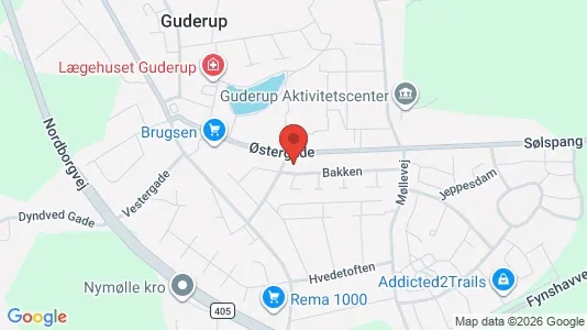 Erhvervslejemål til salg i Nordborg - kort over placeringen