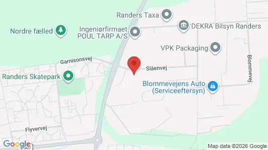 Lagerlokaler til leje i Randers NØ - Foto fra Google Street View