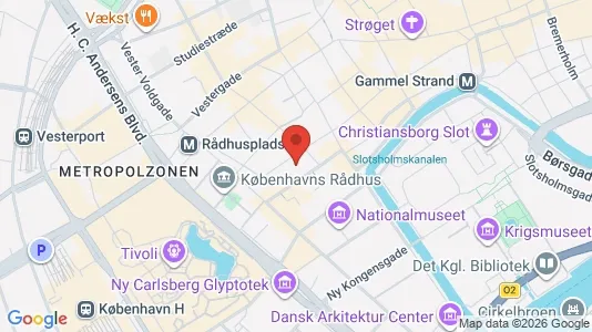 Lagerlokaler til leje i København K - kort over placeringen