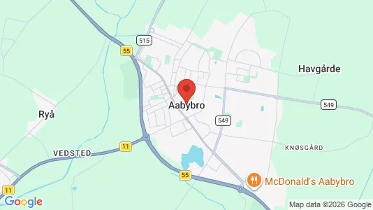 Butikslokaler til salg i Aabybro - Foto fra Google Street View