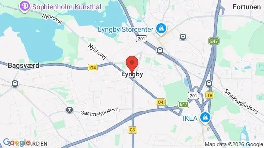 Butikslokaler til leje i Kongens Lyngby - Foto fra Google Street View