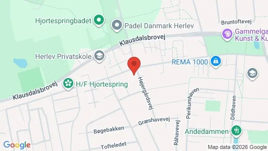 Erhvervslejemål til leje i Herlev - kort over placeringen