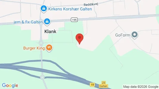 Erhvervsgrunde til salg i Galten - Foto fra Google Street View