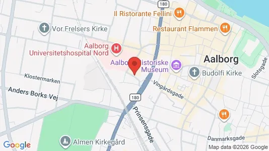 Erhvervslejemål til salg i Aalborg Centrum - kort over placeringen