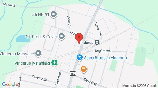 Erhvervslejemål til salg i Vinderup - Foto fra Google Street View